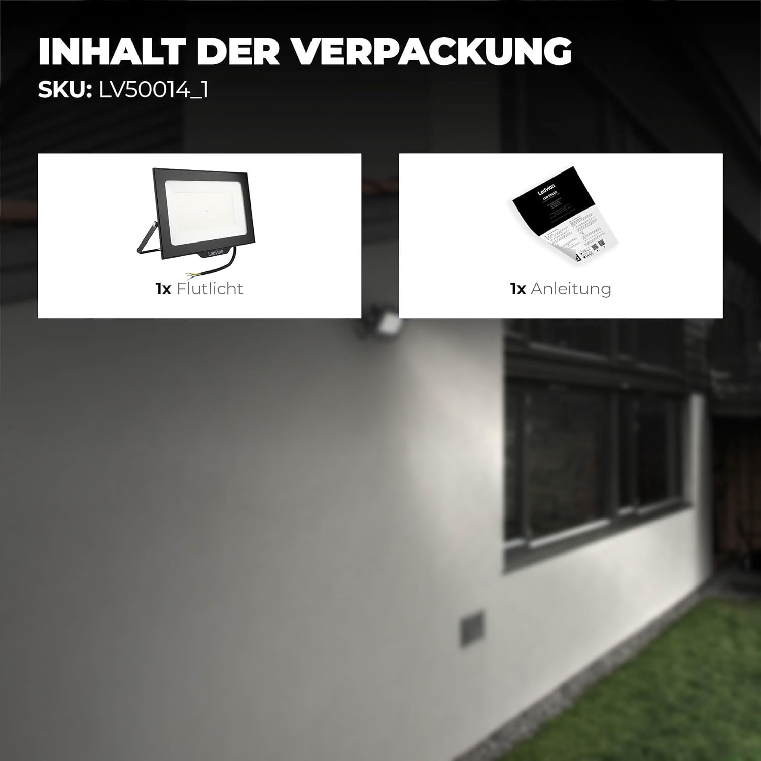 Ledvion - Proiettore LED 200W Osram 6000K - immagine 2