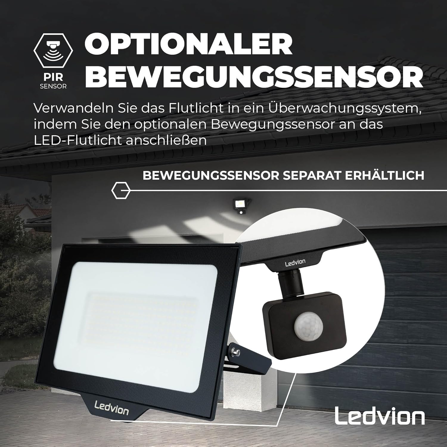 Ledvion - Proiettore LED 200W Osram 6000K - immagine 7