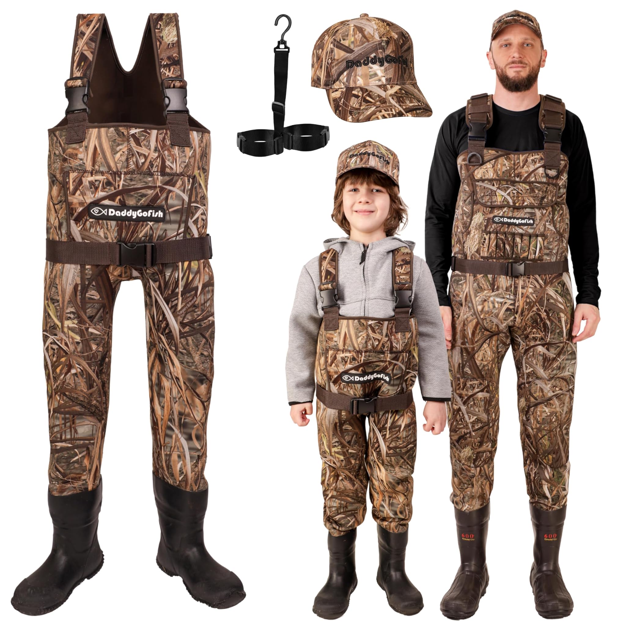 DaddyGoFish Waders in Neoprene Bootfoot