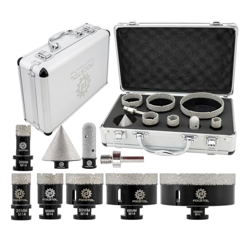 Focstol Punte per Trapano Diamantate 8 pezzi