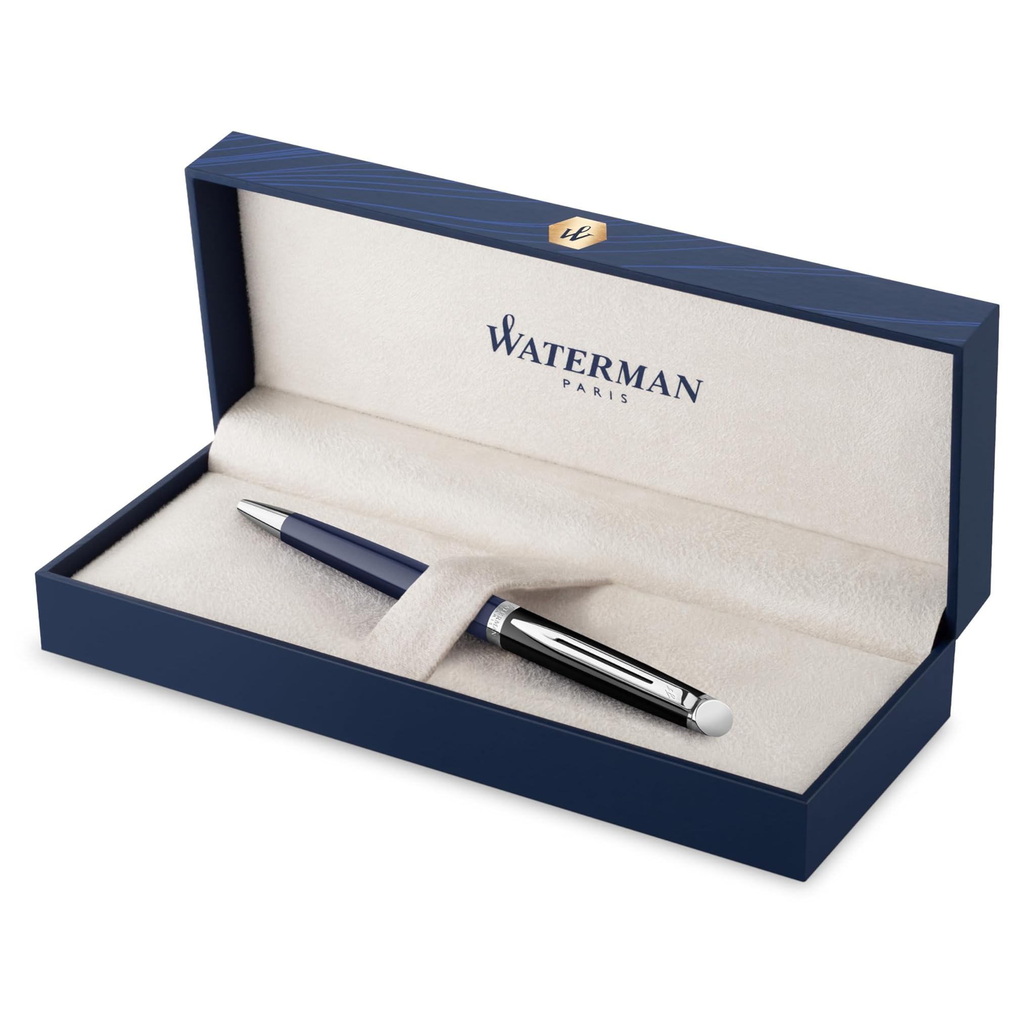 Waterman Hémisphère Penna a sfera, laccatura nera e blu