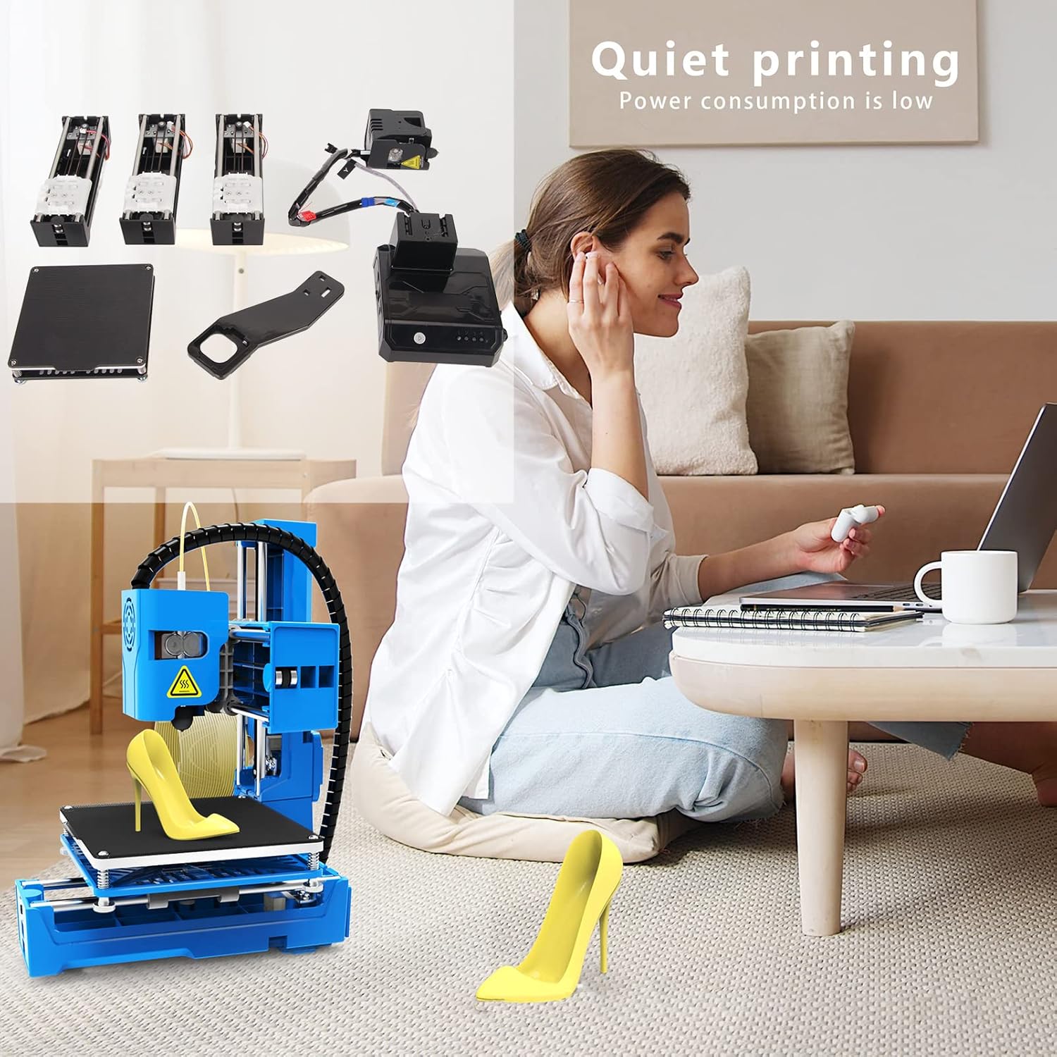 Vikye Mini Stampante 3D FDM per Principianti - immagine 2