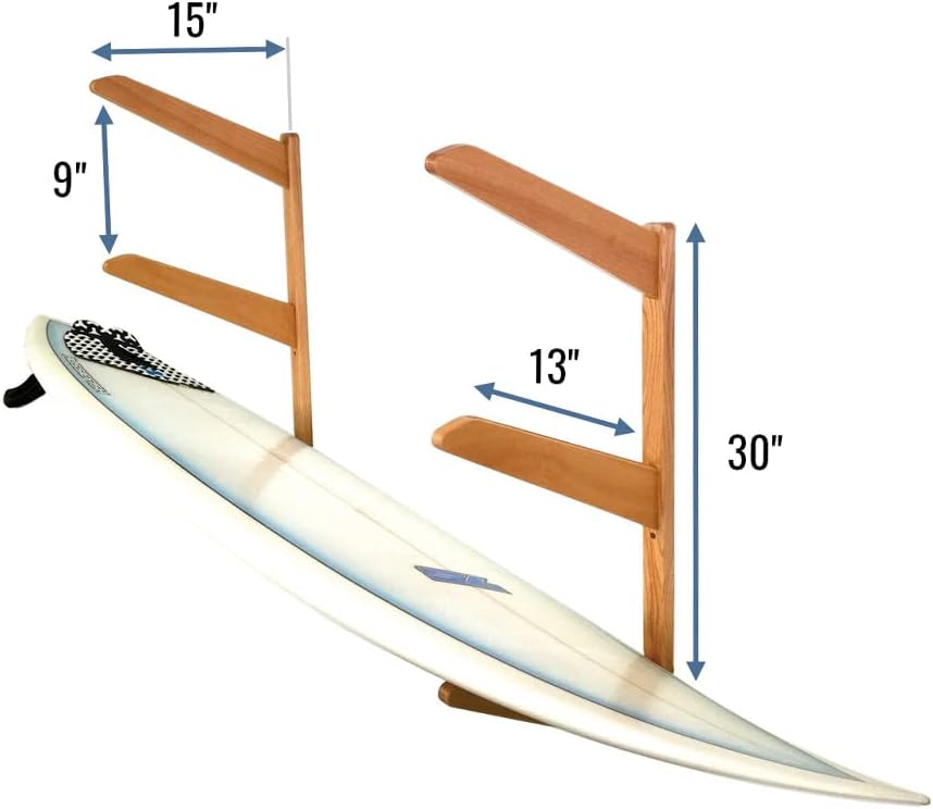 StoreYourBoard Scaffale da Parete in Legno per 3 Tavole da Surf - immagine 3