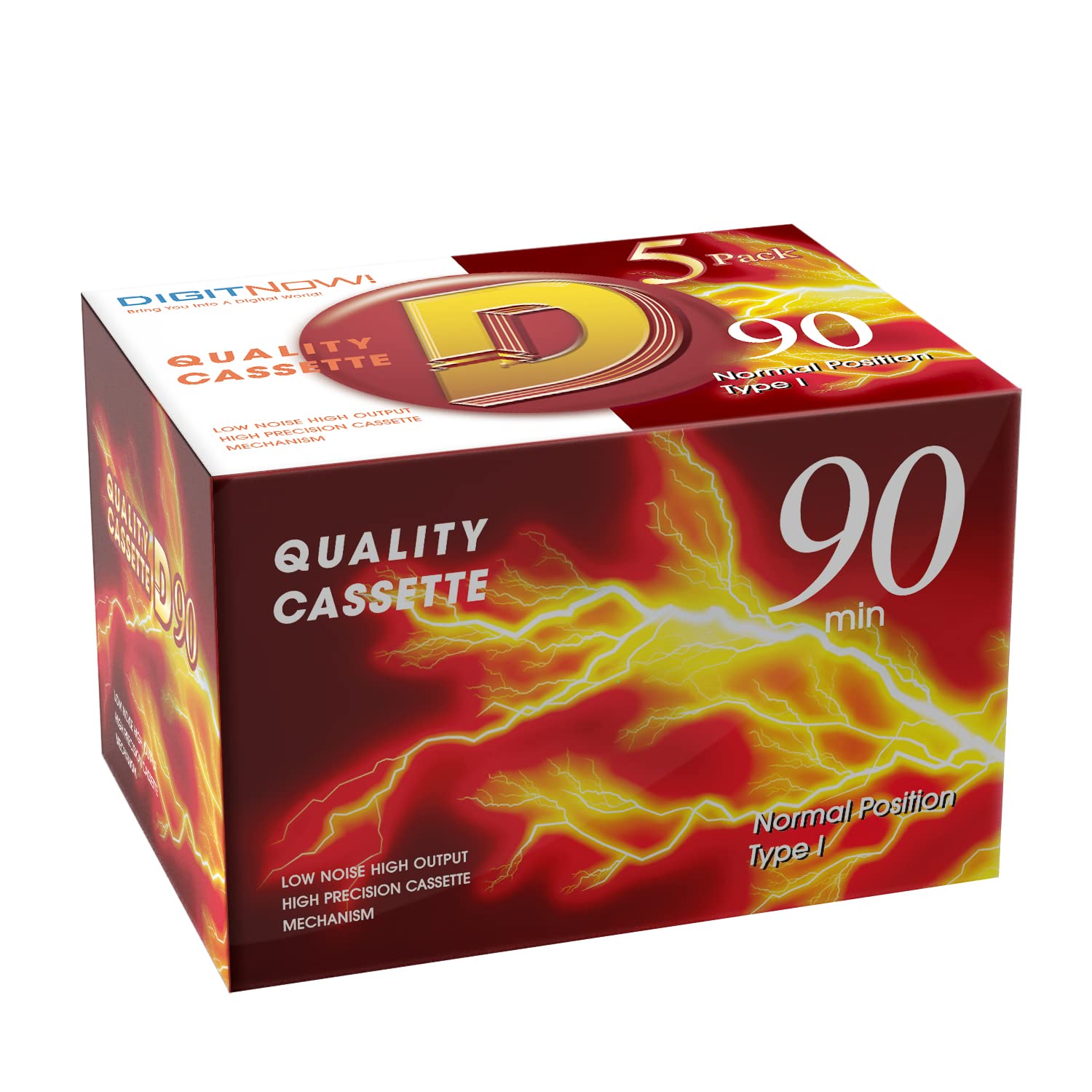 Nastro Audiocassetta Vuoto 90 Minuti (5 Pezzi)