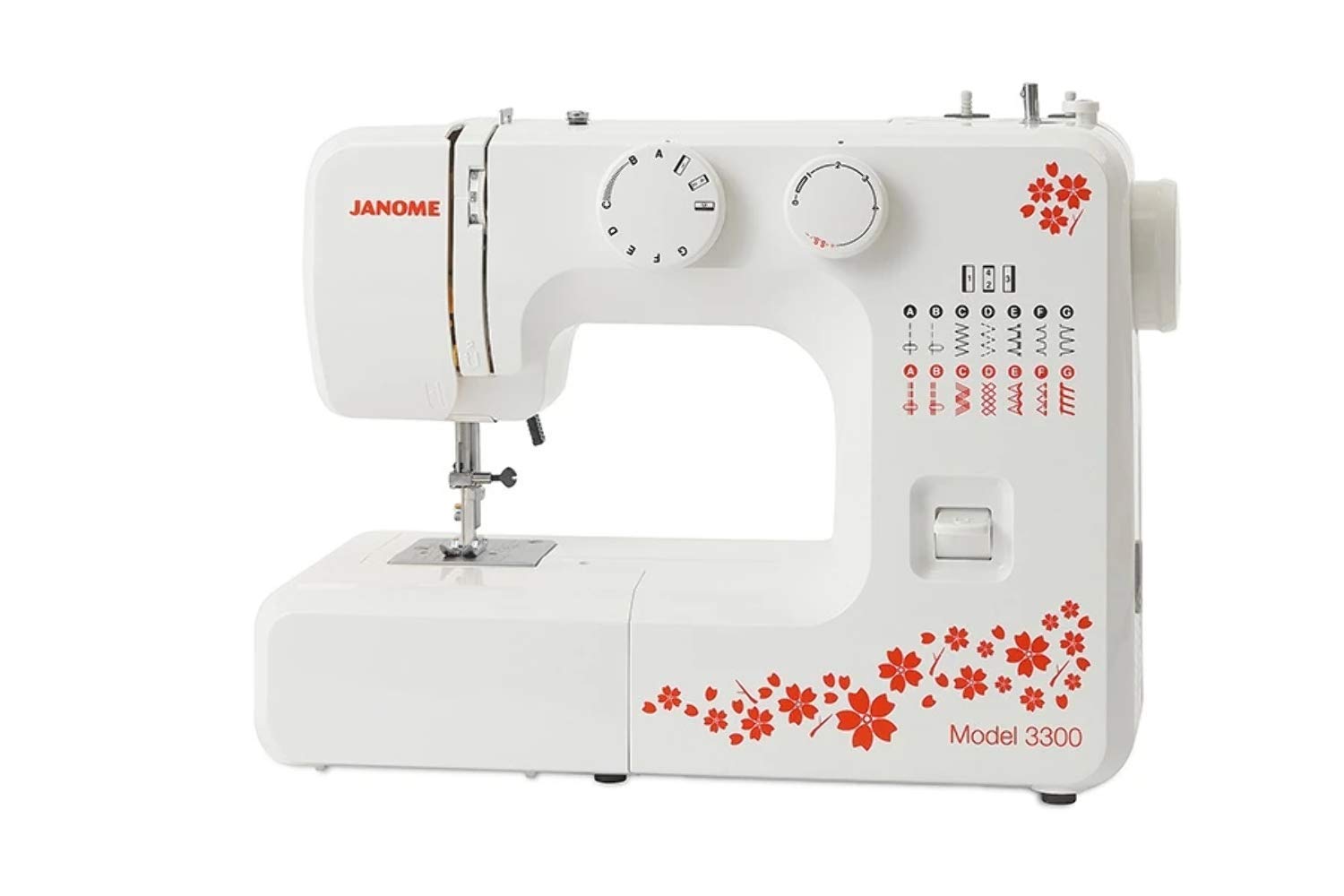 Janome Macchina per Cucire 3300 con 5 Anni di Garanzia