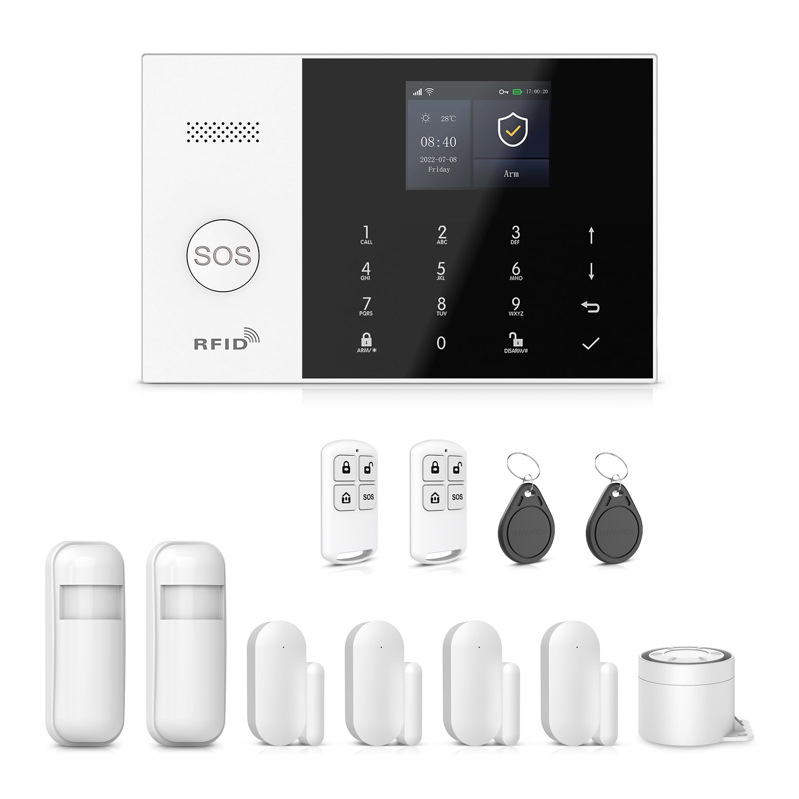 Xnh Allarme Casa Senza Fili 4G e WiFi con APP