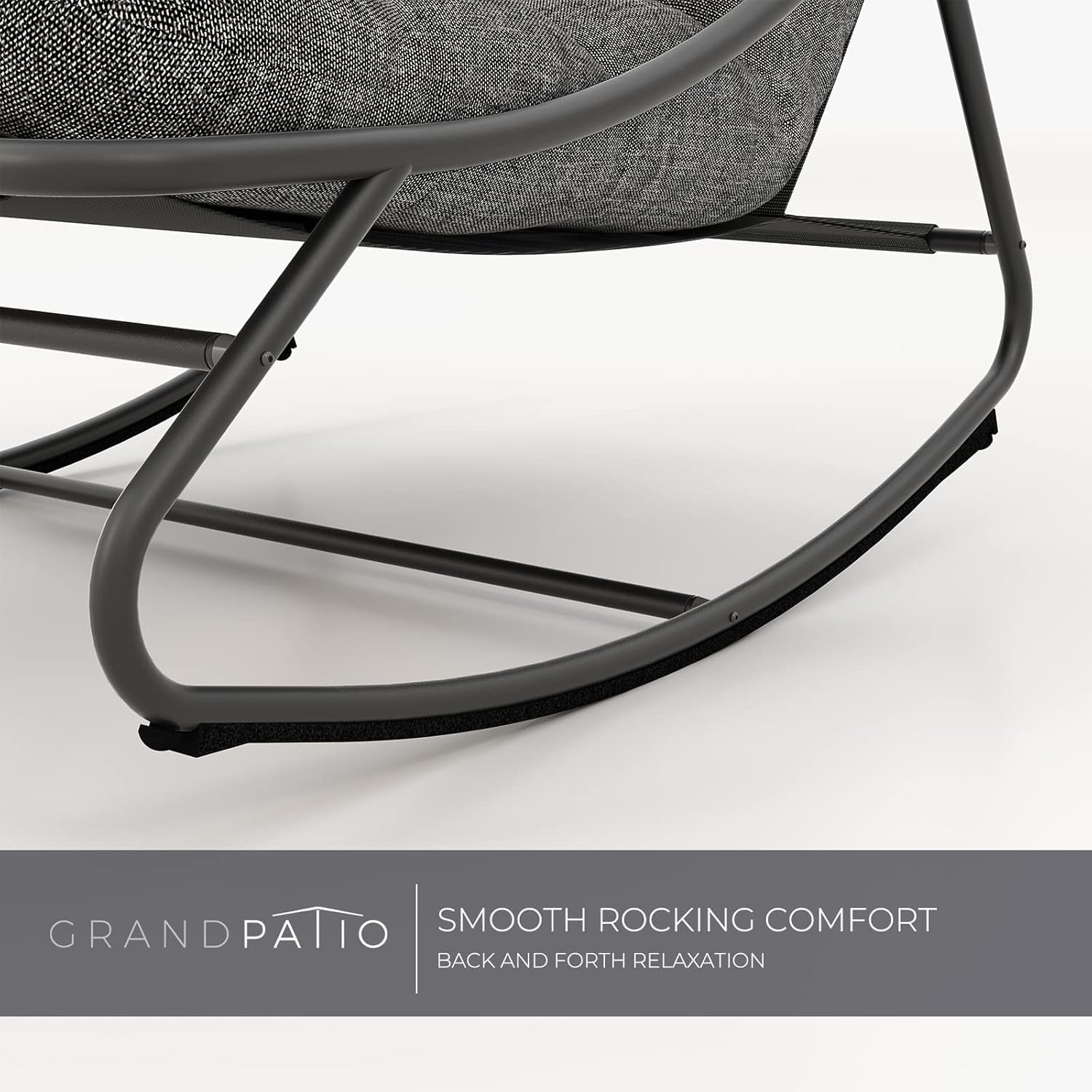 Grand Patio Sedia a Dondolo da Esterno, Bianca - immagine 7