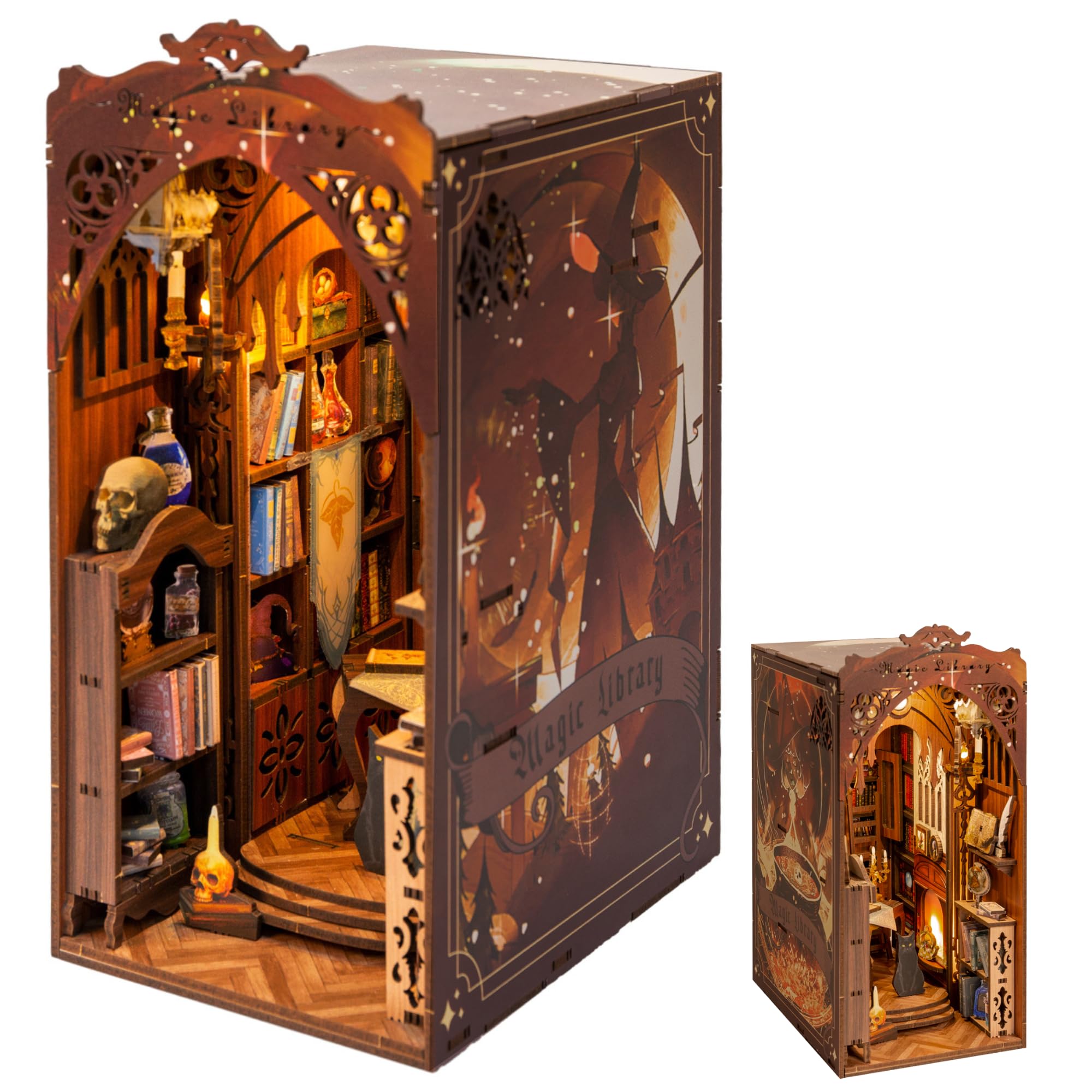 Book Nook Fai da Te Casa delle Bambole con LED