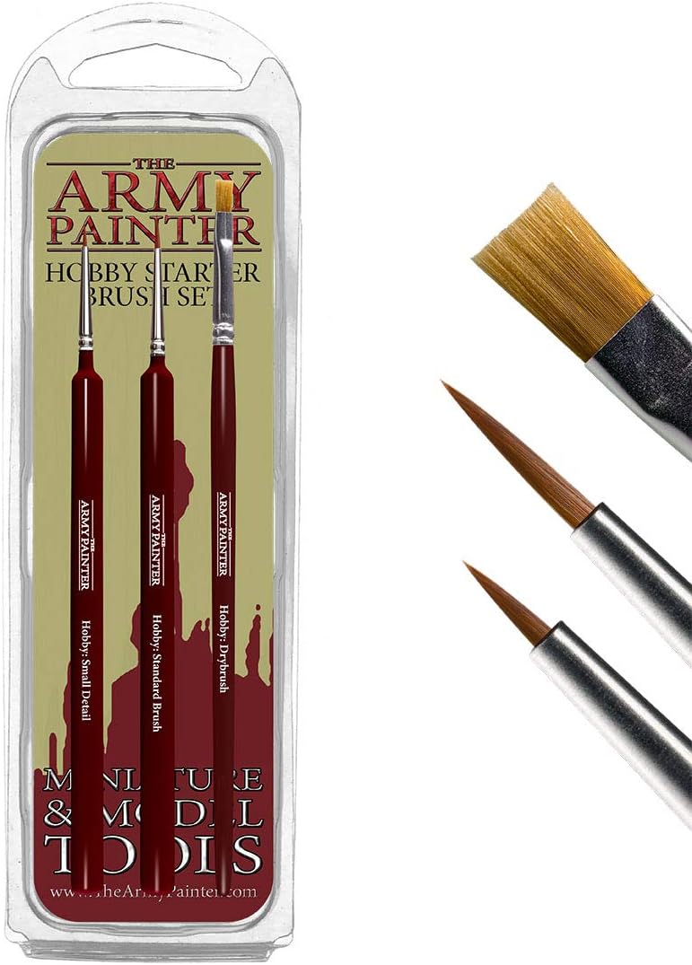 The Army Painter Hobby Brush Starter Set 3 Pennelli