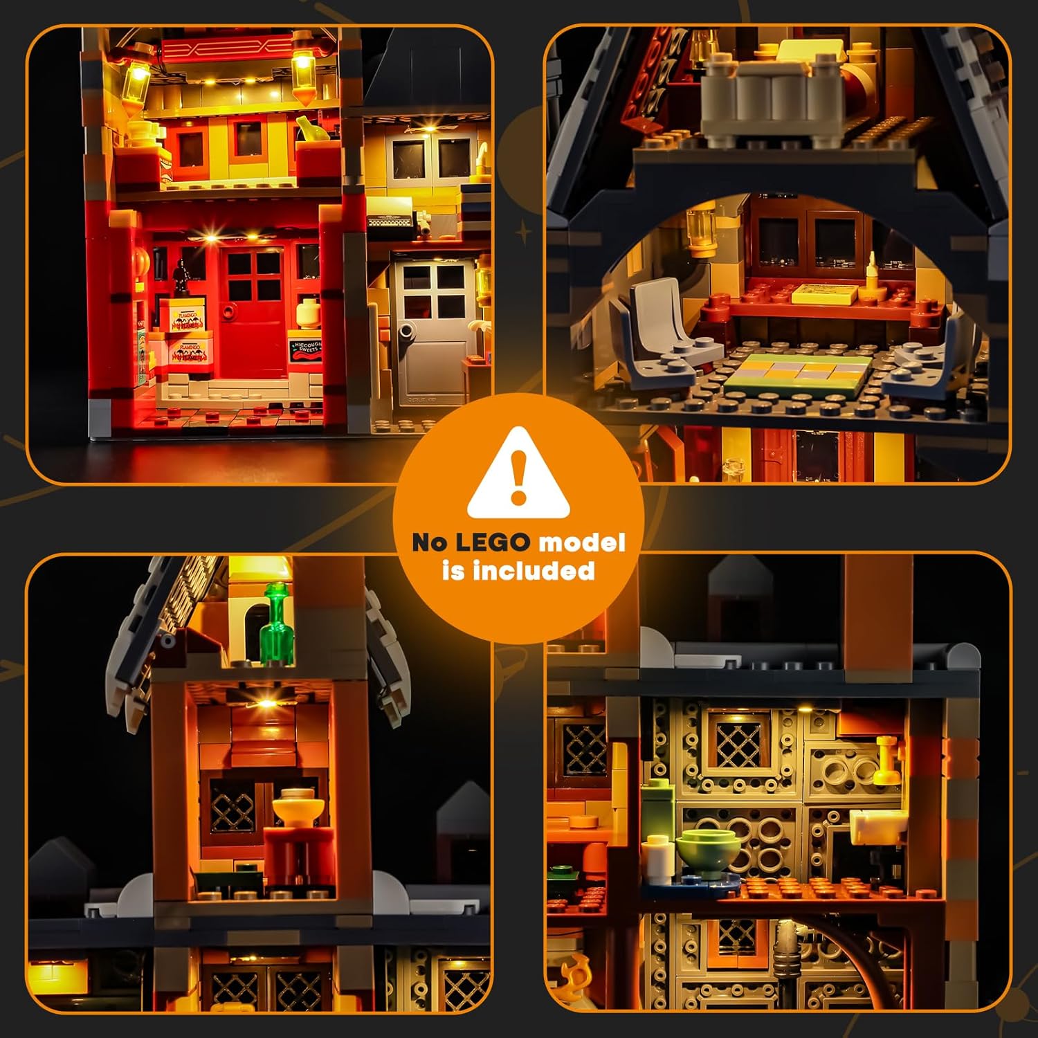 Lightailing Set Luci per Lego 76457 Villaggio Hogsmeade - immagine 3