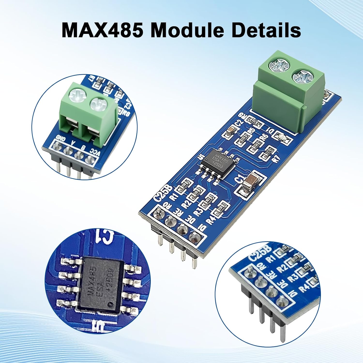 MAX485 Modulo RUIZHI 5 Piezas 5V MAX485 TTL a 485 RS Modulo ...