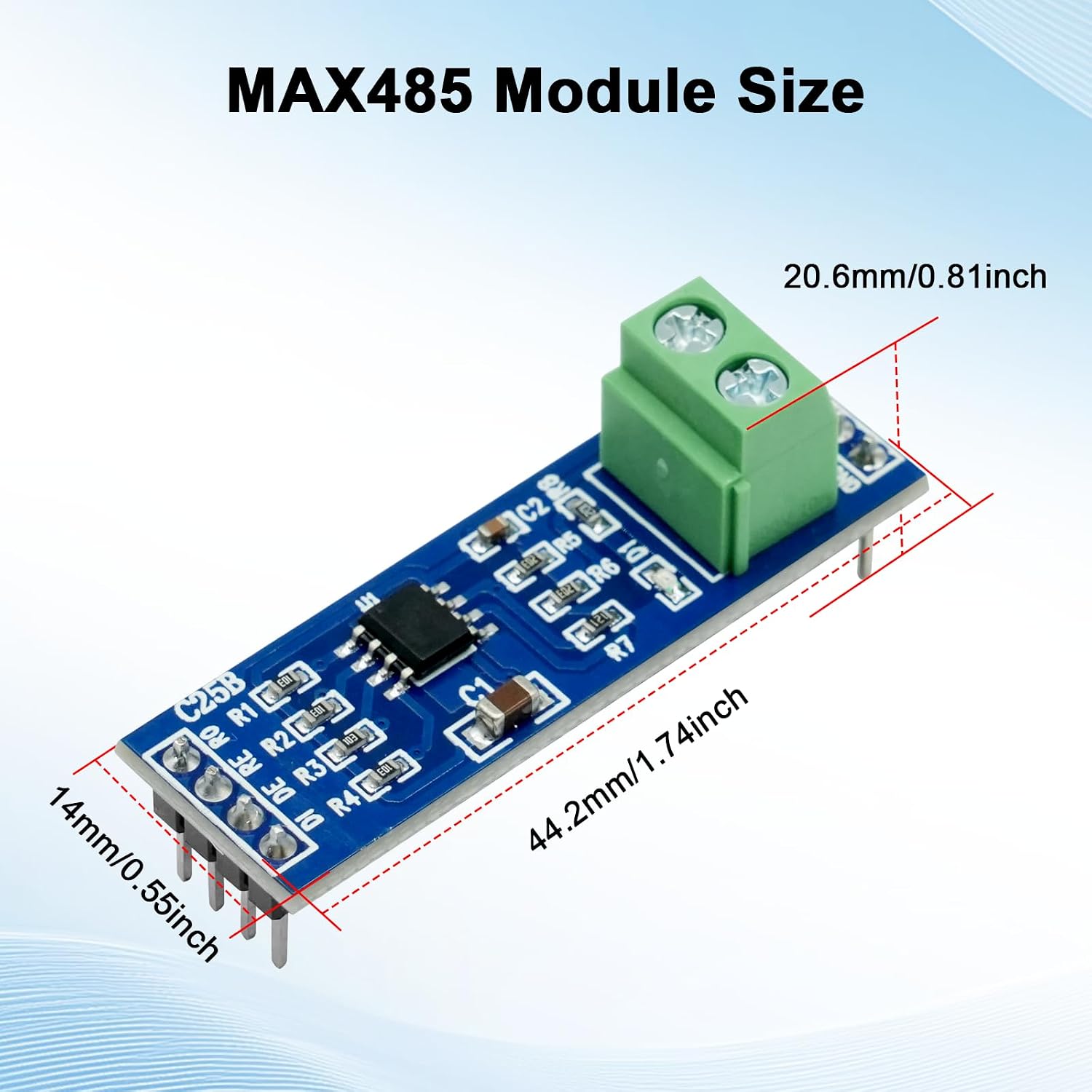 MAX485 Modulo RUIZHI 5 Piezas 5V MAX485 TTL a 485 RS Modulo ...