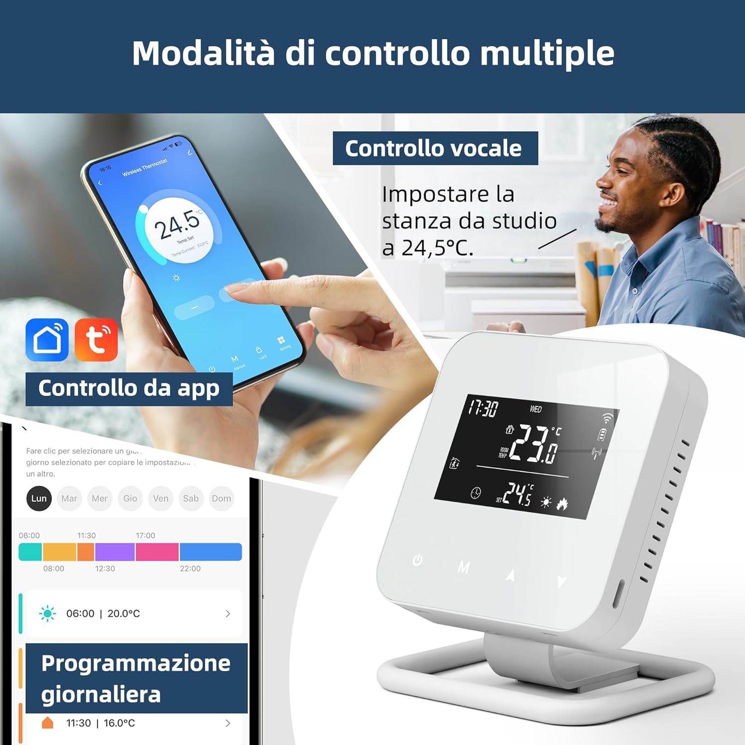 Termostato WiFi Programmabile per Caldaie a Gas - immagine 4