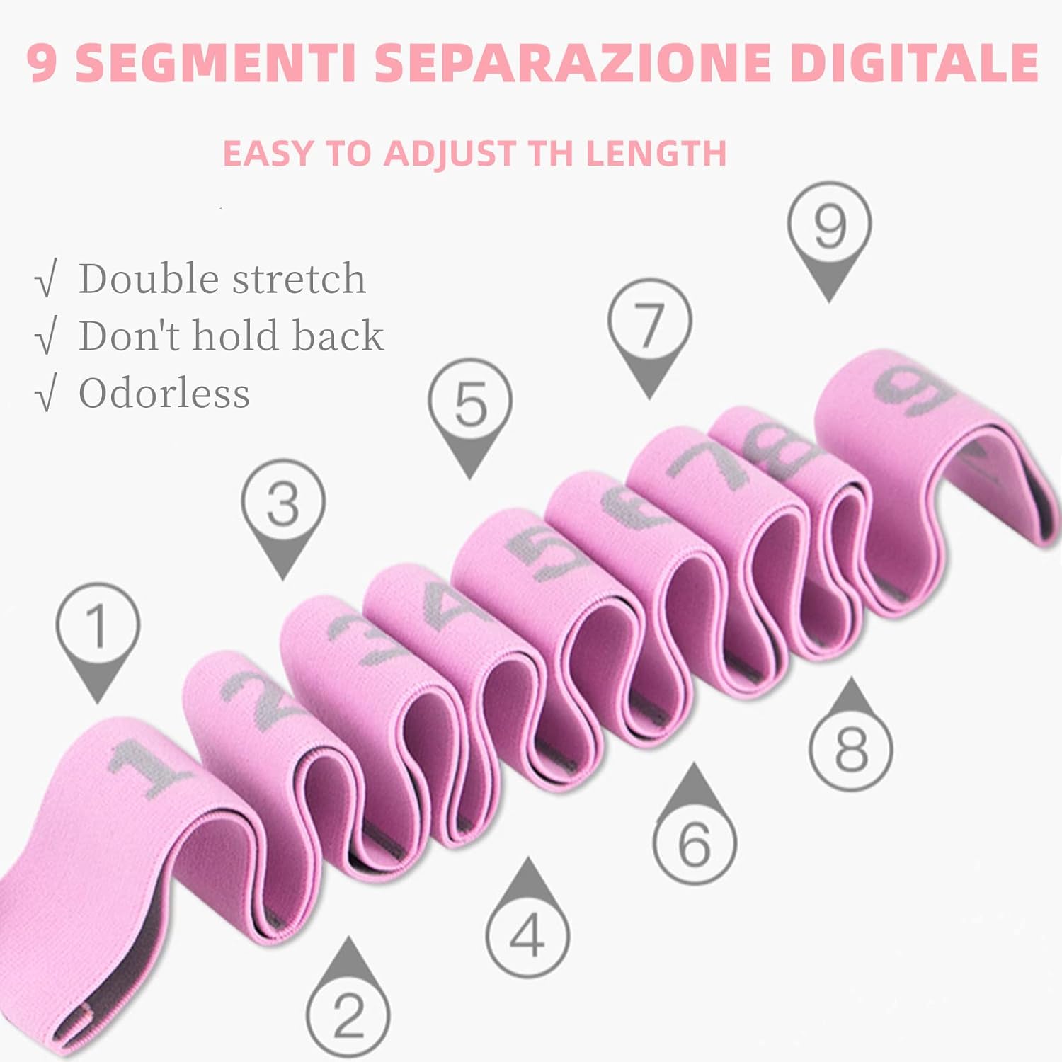 Elastico Fasce di Resistenza - Yoga Stretching Band - immagine 3