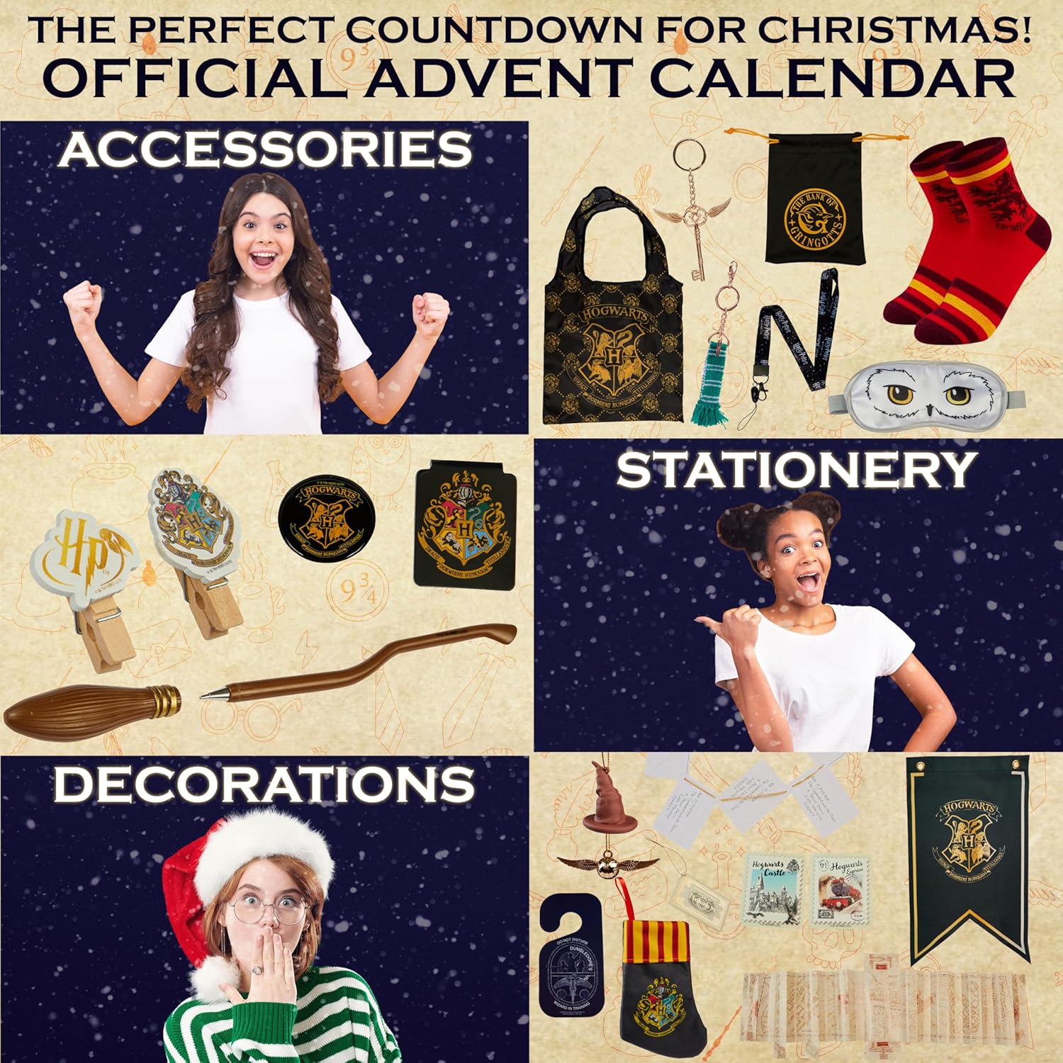 Harry Potter Calendario Avvento 2025 Hogwarts Cancelleria - immagine 2