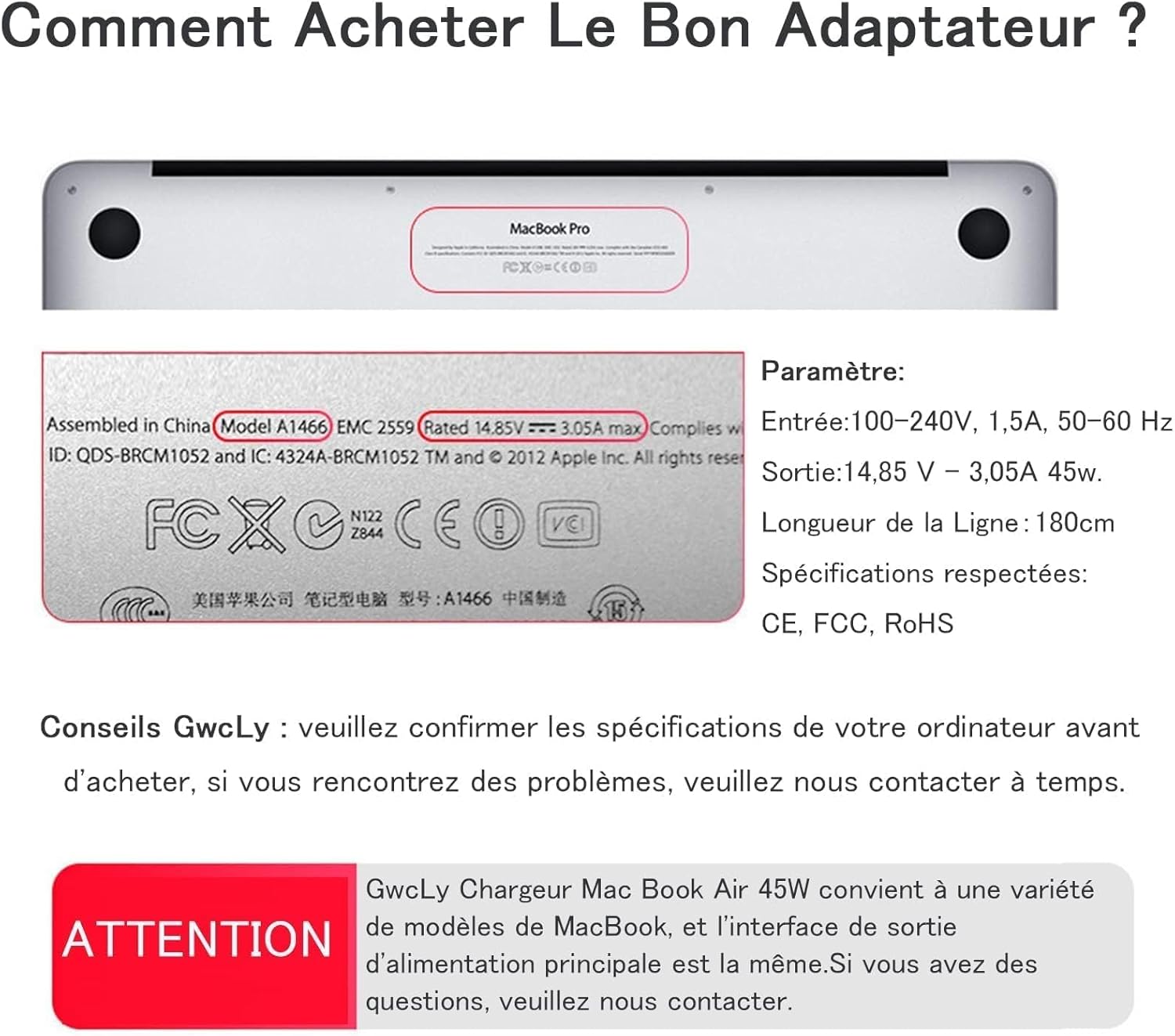 Caricabatterie MacBook Air 45W T-Tip - immagine 5