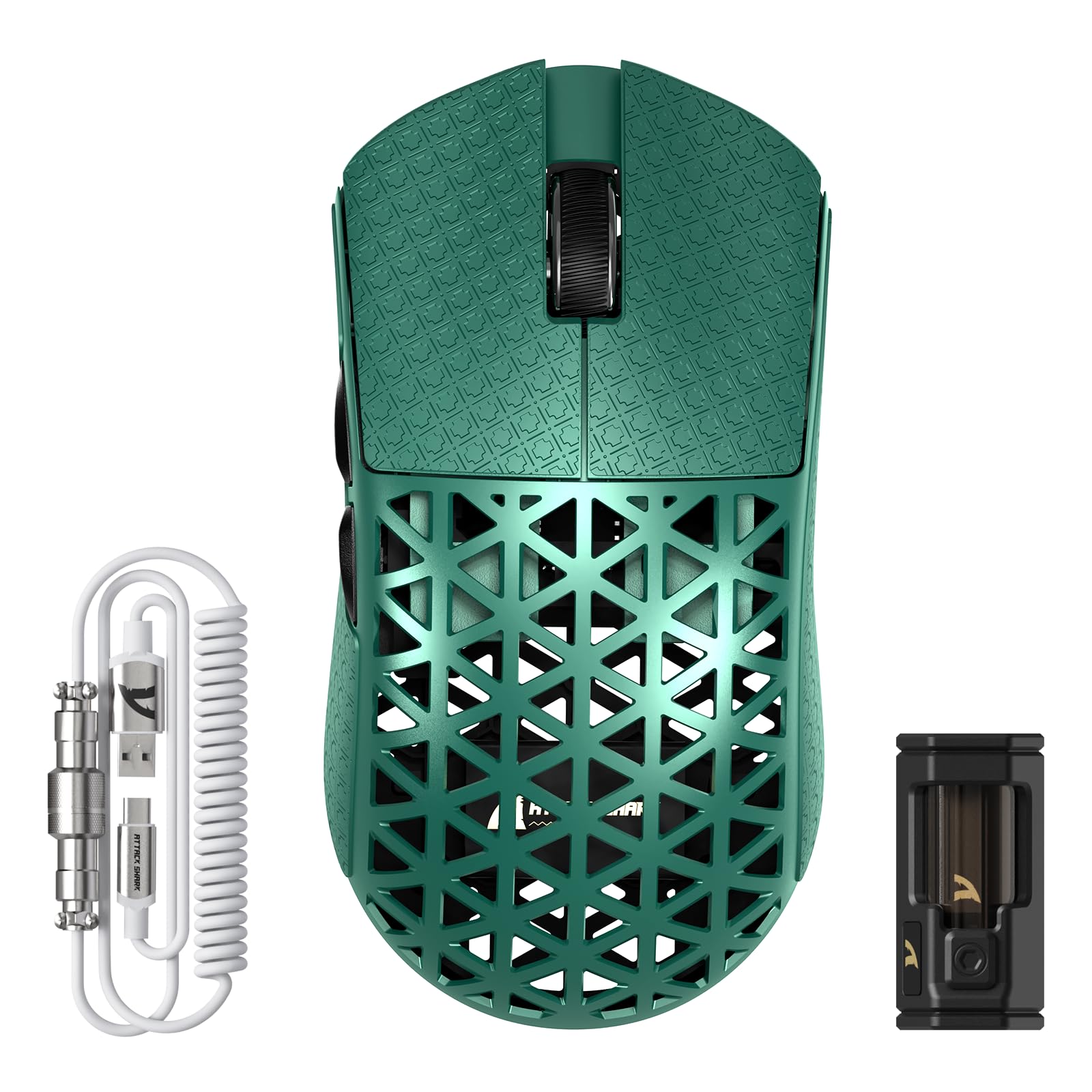 Attack Shark R5 Ultra Mouse Gaming Wireless 8000Hz, Verde
