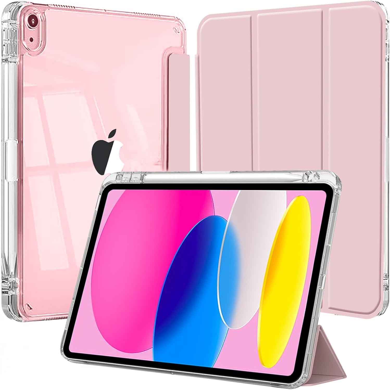 Espzanthic Custodia per iPad 11a/10a Gen (2025/2022), Rosa - immagine 1