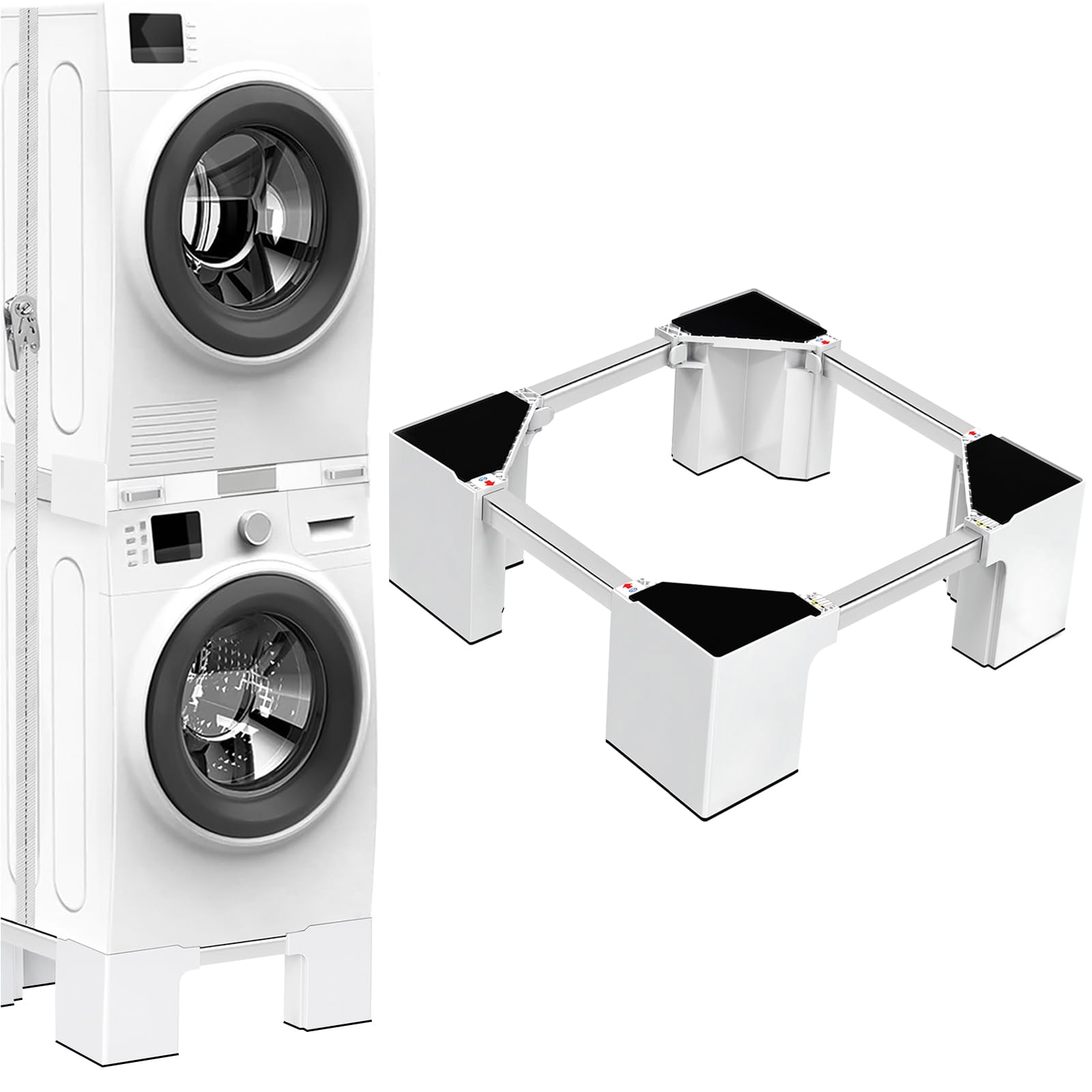 NIUXX Base Regolabile per Frigorifero, Altezza 16.1 cm