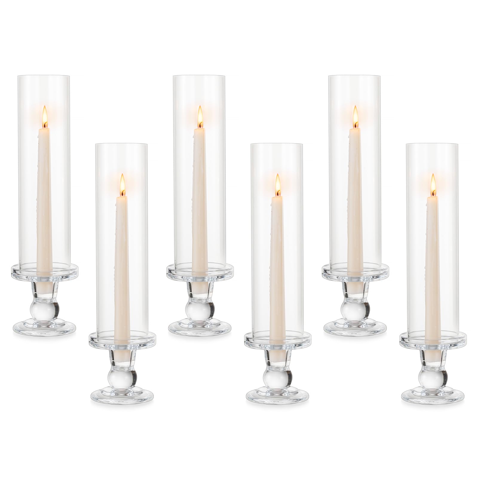 Portacandele in Vetro Hurricane Pilaster 25cm