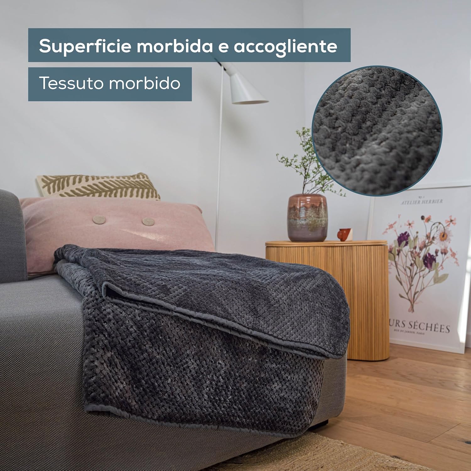 Beurer HD 65 Termocoperta Grigia - immagine 2