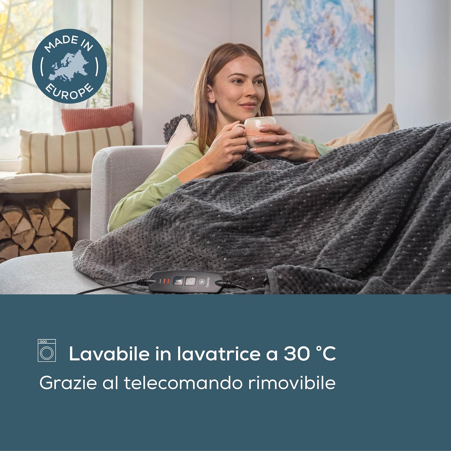 Beurer HD 65 Termocoperta Grigia - immagine 3
