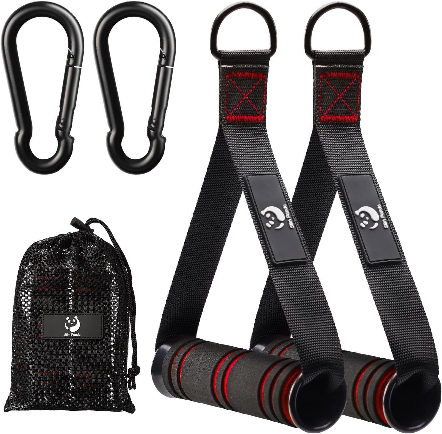 Slim Panda Maniglie Palestra 2 Pezzi con D Impugnature - immagine 1