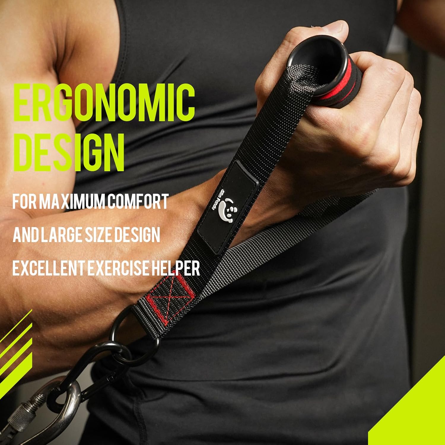 Slim Panda Maniglie Palestra 2 Pezzi con D Impugnature - immagine 4