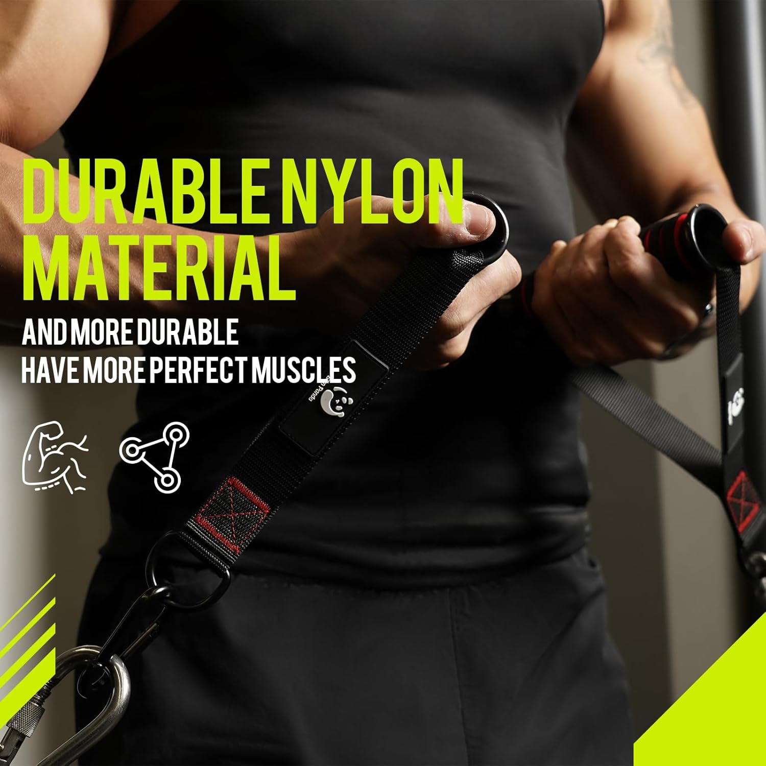 Slim Panda Maniglie Palestra 2 Pezzi con D Impugnature - immagine 6