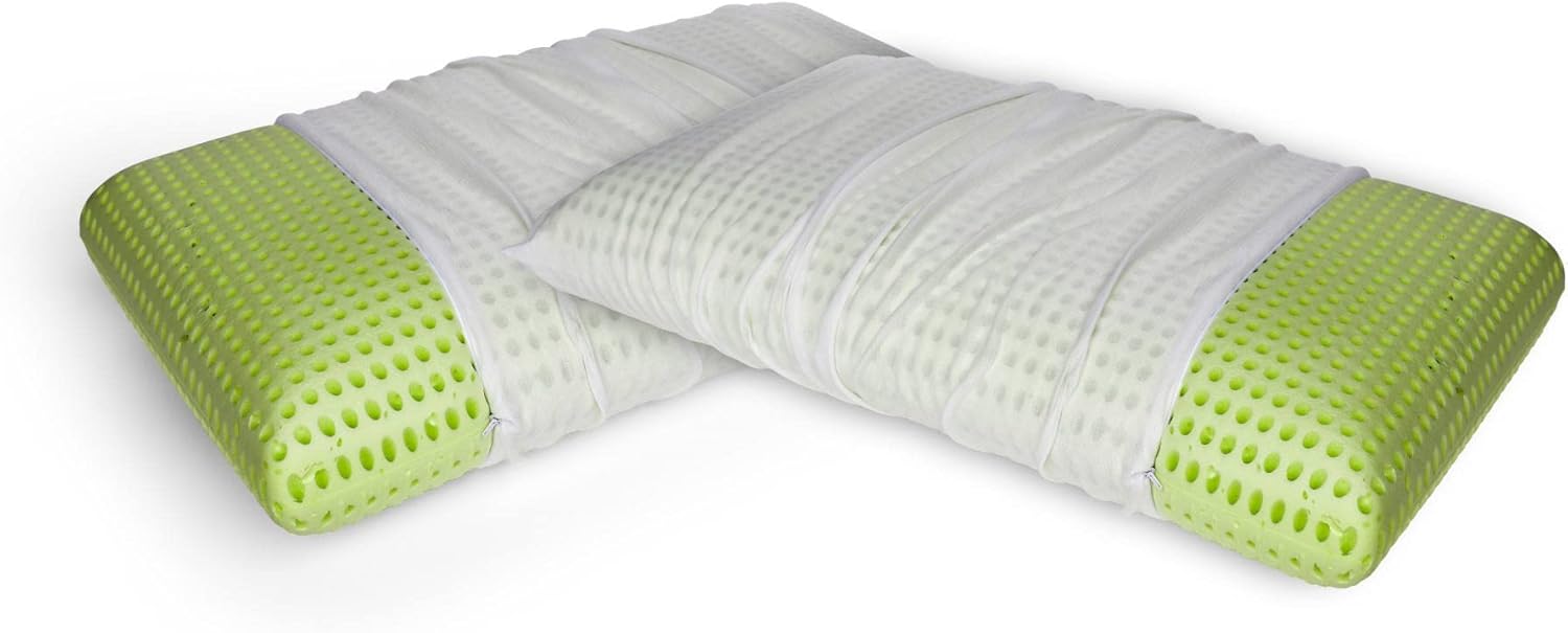 Talamo Italia - Set 4 Cuscini Memory Foam 70x40x16 cm