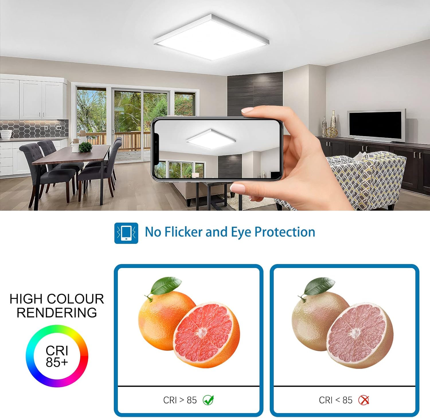 Easy Eagle Plafoniera LED Dimmerabile con Telecomando - immagine 7