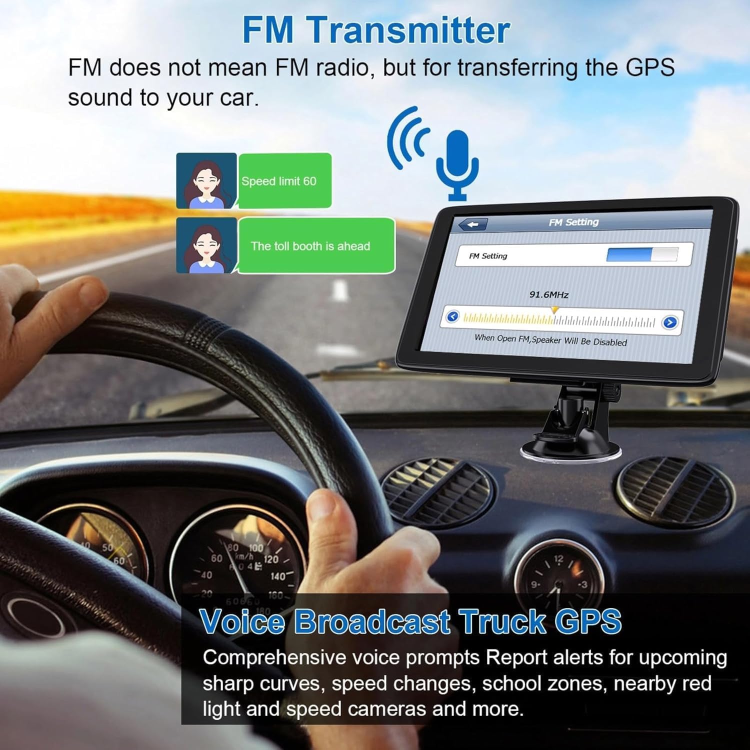 Navigatore Satellitare 2025 con Mappa Europa UK, 7" - immagine 3