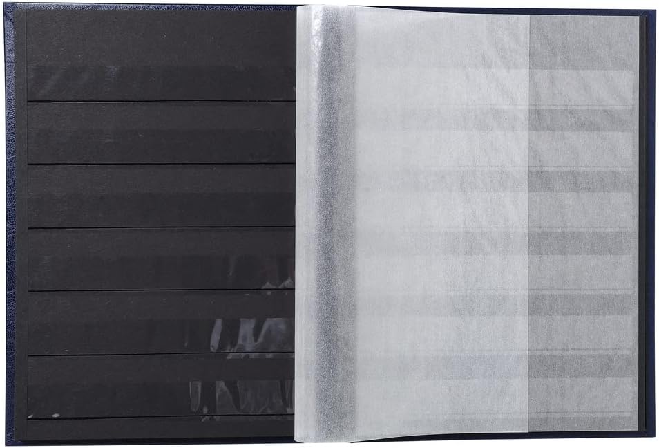 Exacompta Album per Francobolli 32 Pagine Nere, Nero - immagine 3