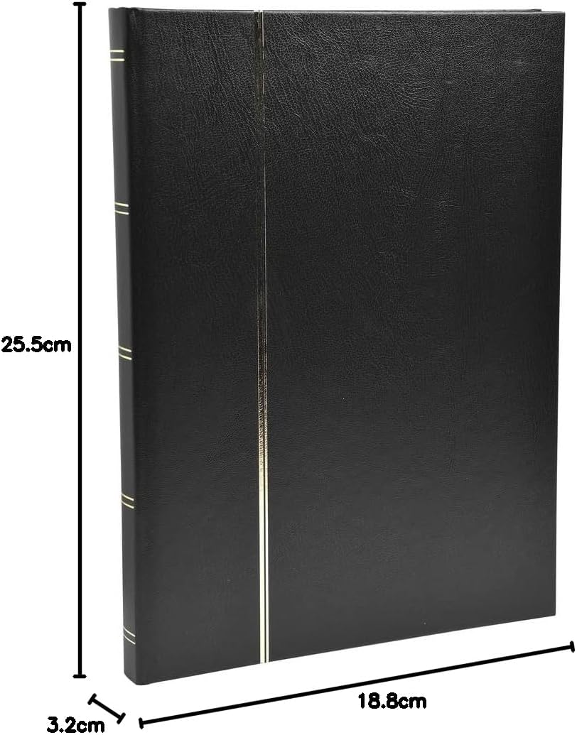 Exacompta Album per Francobolli 32 Pagine Nere, Nero - immagine 8