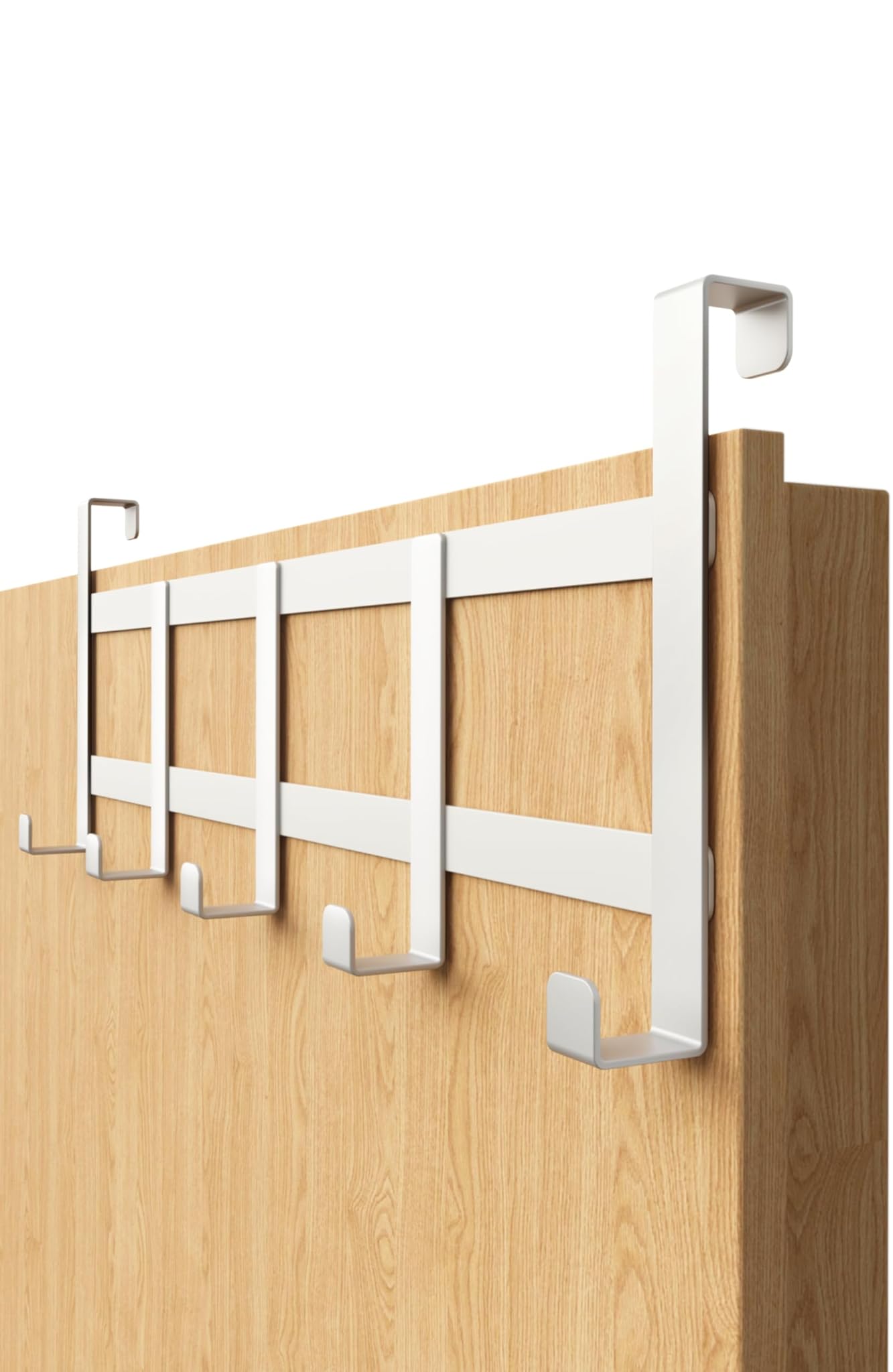 4smile Appendiabiti da Porta Salvaspazio, Bianco