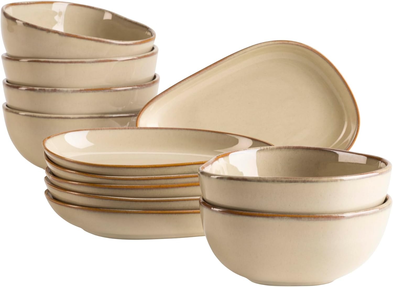 Mäser Serie Cordelia - Set 12 Pezzi in Gres Sabbia - immagine 1