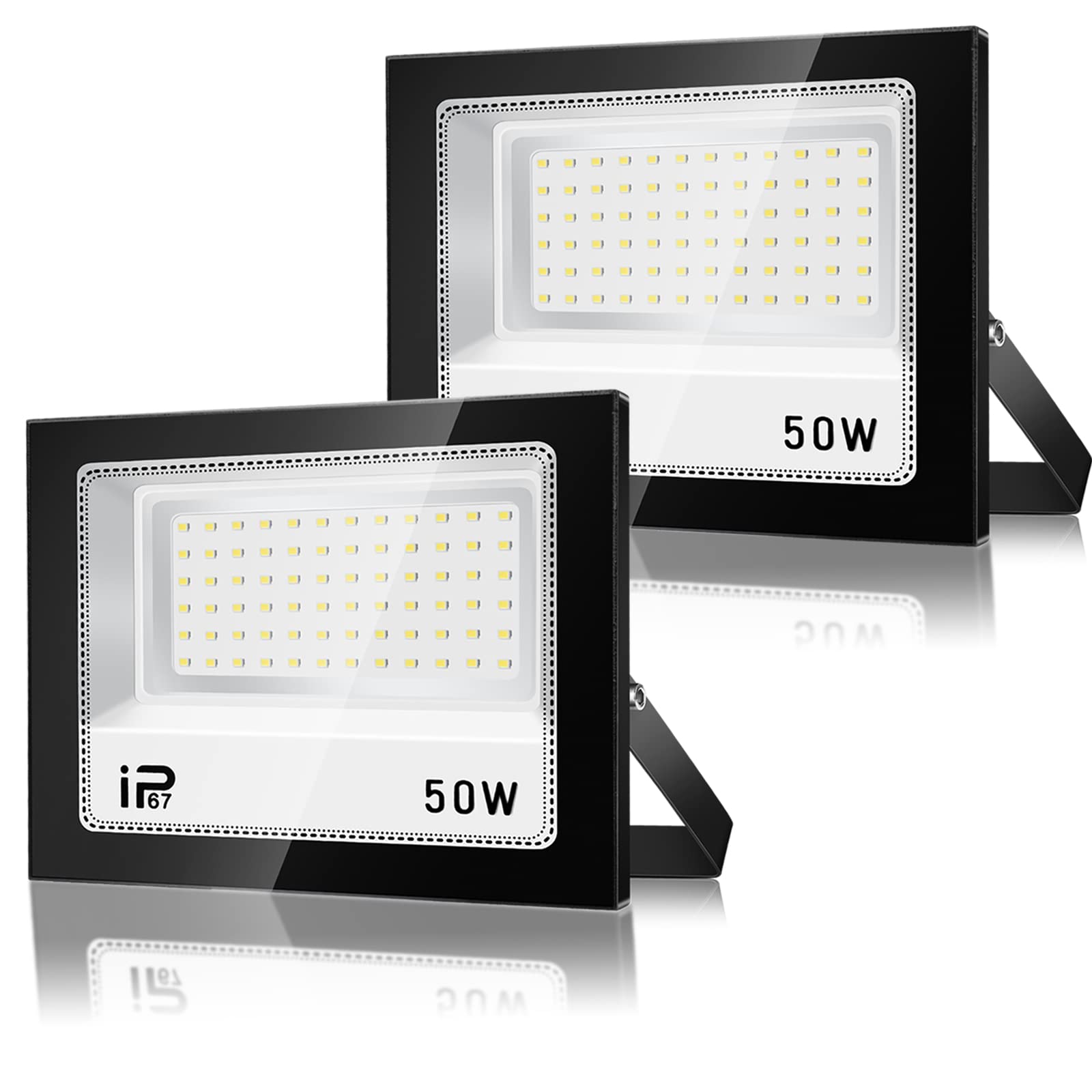 Faretto LED da Esterno 50W 5000LM (2 Pezzi)