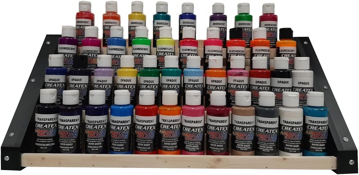 Aerografando Supporto Colori Modellismo 4 Piani