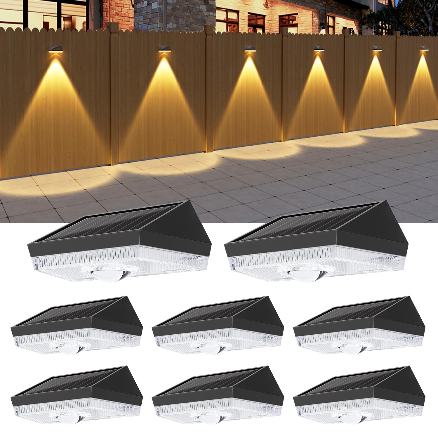 Lampade Solari per Esterni da Giardino (8 pezzi)