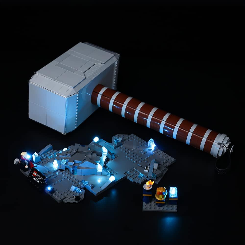 Kyglaring Luci LED per Lego Marvel Thor's Hammer 76209 - immagine 4