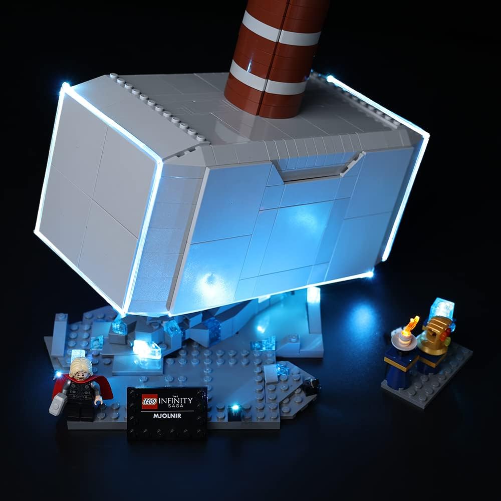 Kyglaring Luci LED per Lego Marvel Thor's Hammer 76209 - immagine 5