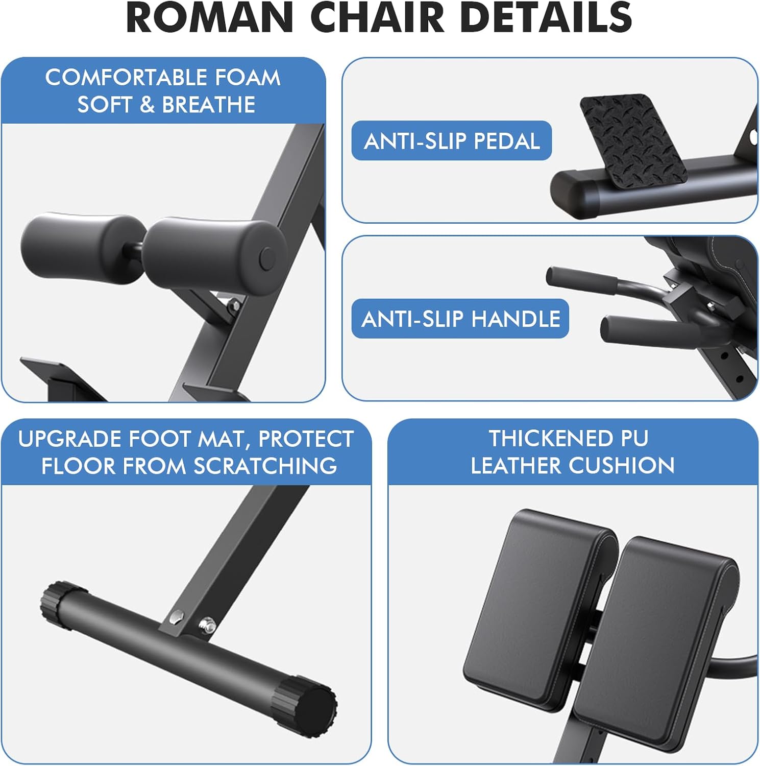 Hyperextension - Sedia Romana Pieghevole 8 Regolazioni - immagine 7