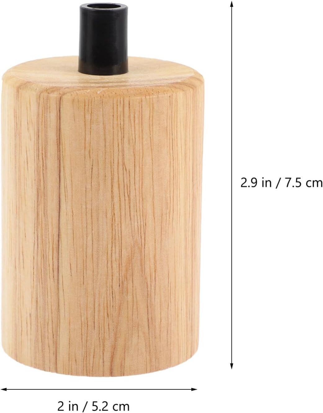 OSALADI Adattatore Lampada E27 con Base in Legno - immagine 2