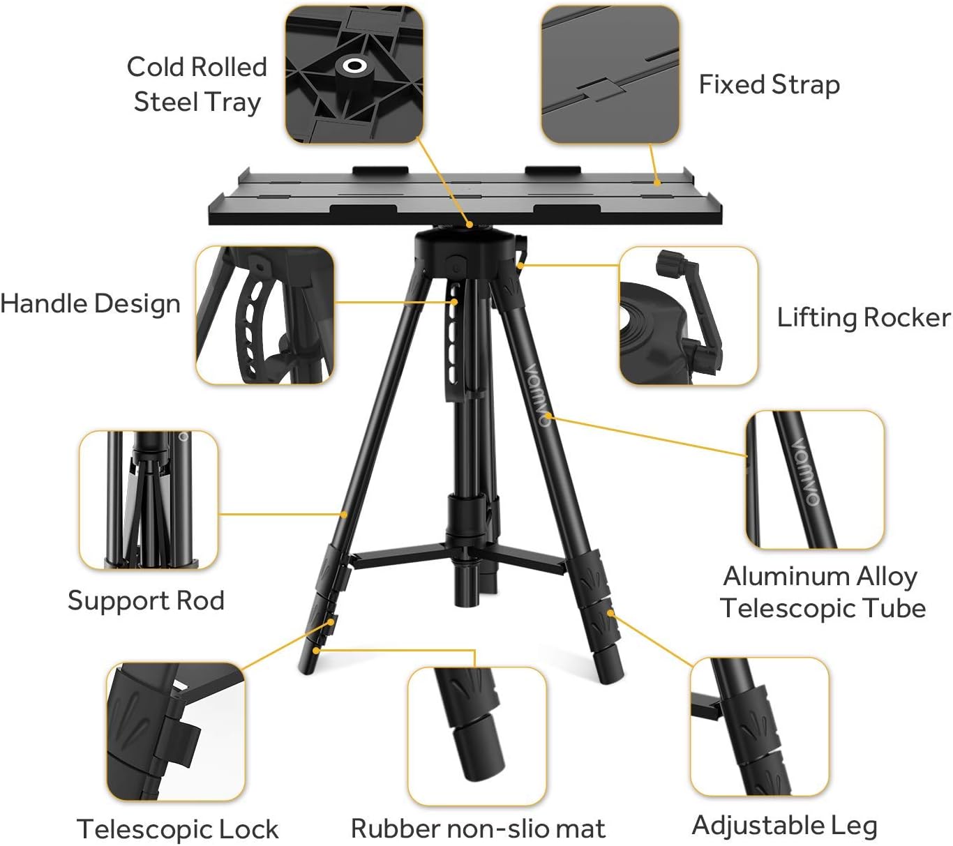 Vamvo - Supporto Treppiede per Videoproiettore - immagine 6
