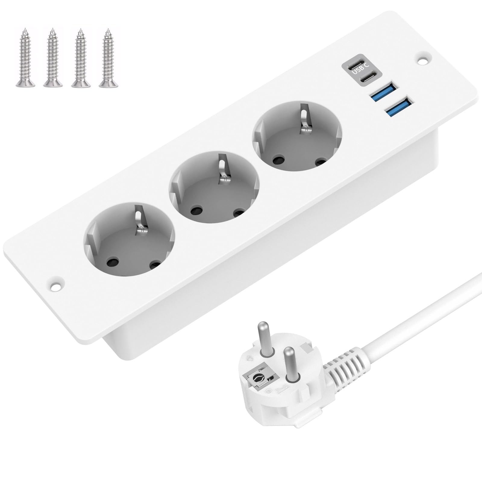 Presa da Tavolo a Scomparsa con 2 USB e 2 Type-C