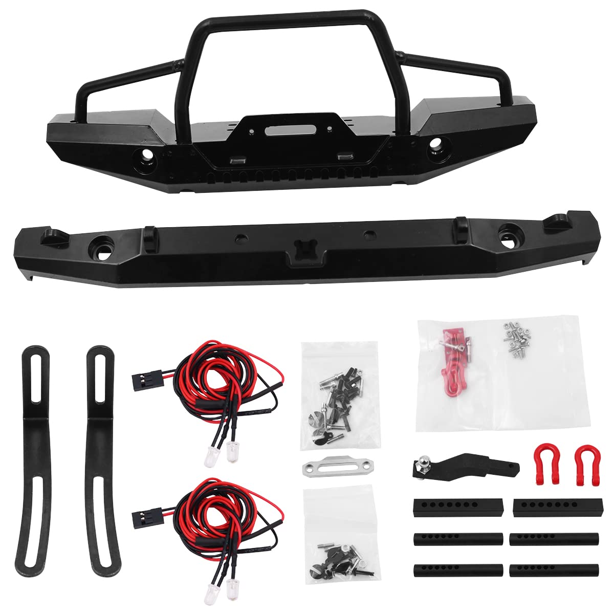 Paraurti Metallo RC con Verricello e Luci LED - immagine 1