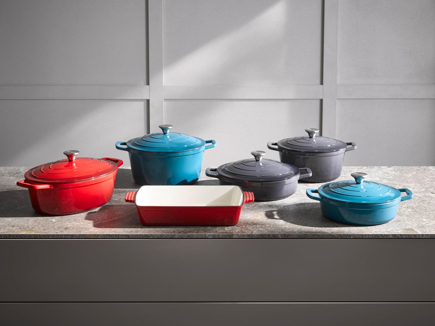 Aps 88303 - Pentola con Coperchio "5 STARS" Ø 25 cm, Antracite - immagine 3