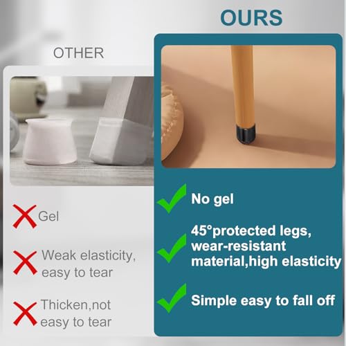 16 Pezzi Gommini per Sedie con Feltro (15-21mm) - immagine 4