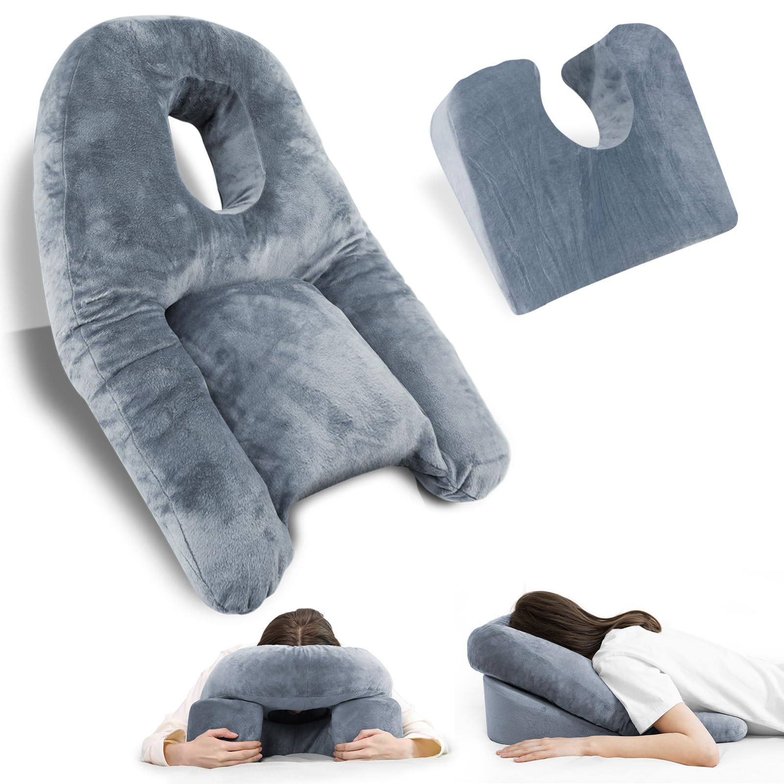 Homca Cuscino a Faccia in Giù per Dormire 70x46cm