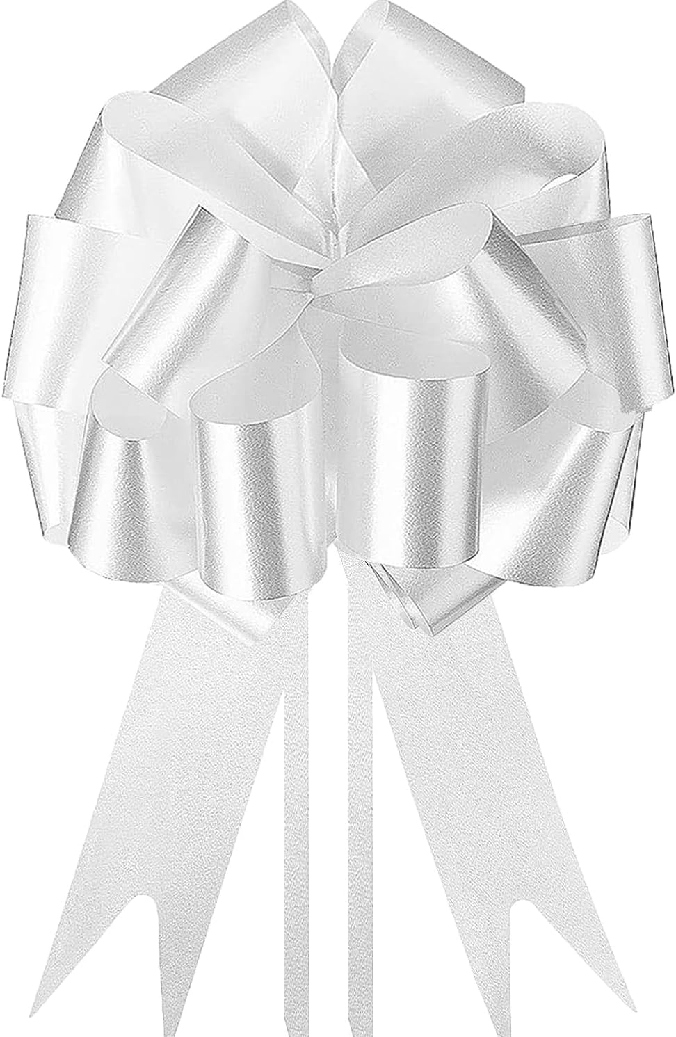 60 Coccarde Bianche Matrimonio Auto Fiocchi Decorazioni - immagine 1